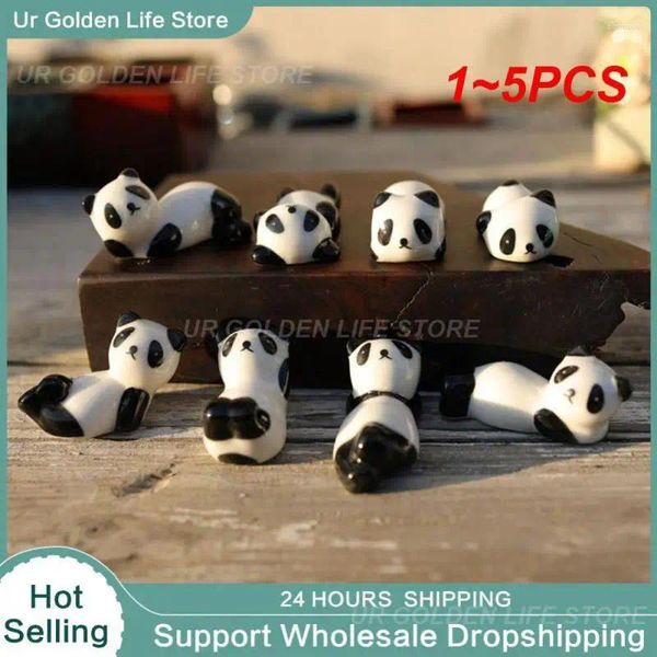 Pauzinhos 1-5pcs Titular Colher Talheres Moda Panda Acessórios de Cozinha Chopstick Rest Home Decoração de Mesa Cerâmica