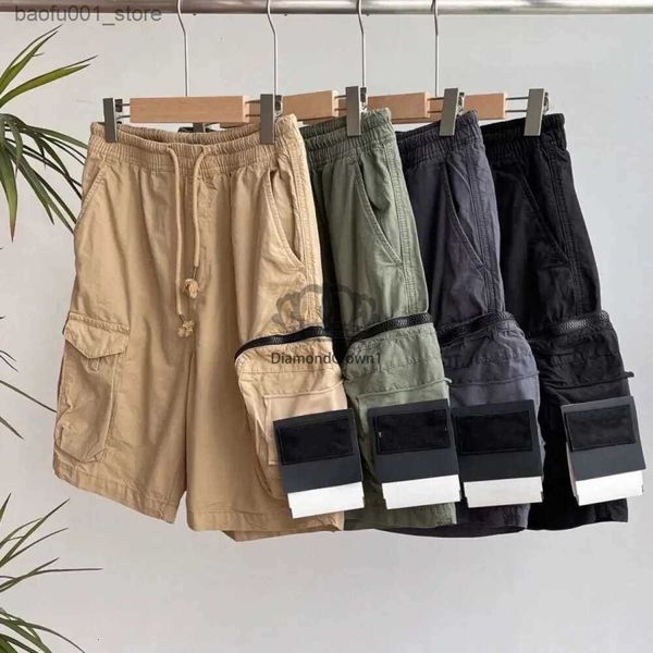 Herren-Shorts, Herren-Designer-Steine, Ness-Shorts, Cargo-Taschen, Arbeit, fünfteilige Damen-Sommer-Jogginghose, Multifunktions-Oberschenkelhose, kurz, lässig, locker, Q240329