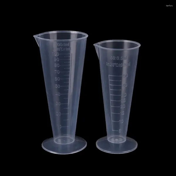 1 peça ferramentas de medição 50ml 100ml copo transparente escala de plástico