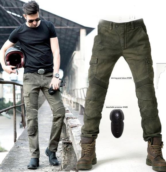 Brutbros verde militare MOTORPOOL UBS06 jeans uomo039s pantaloni jeans moto equipaggiamento protettivo pantaloni moto racing1069622