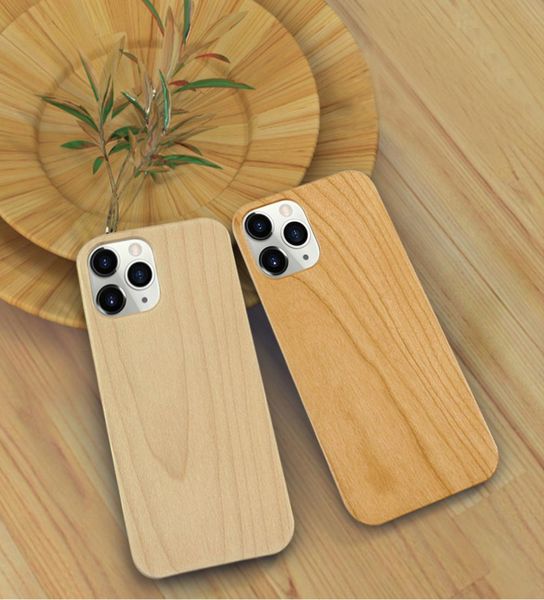 Factory Whole est Custom Blank Bamboo Wood Phone Cases für iPhone 12 Mini 11 Pro Max 7 8 Plus Back Cover Shell1036767