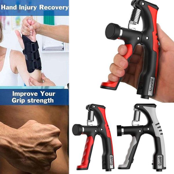 Neue Professionelle R-Förmigen Frühling Grip Handgriffe Für Handgelenk Stärke Arm Muskel Finger Rehabilitation Training Übung Fiess B4n8