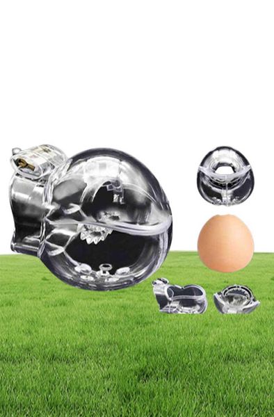 Массаж 2022 Новый дизайн Мужской EggType Полностью удерживающее устройство целомудрия Бондаж Пояс для члена Клетка для члена Секс-игрушка Сисси Шипы Кольцо для пениса9430733