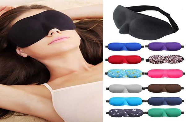 Máscara de sono 3D Natural Sleeping Eye Mask Eyeshade Cover Shade Eye Patch Mulheres Homens Macio Portátil Venda Viagem Eyepatch Ferramentas RRA3004924