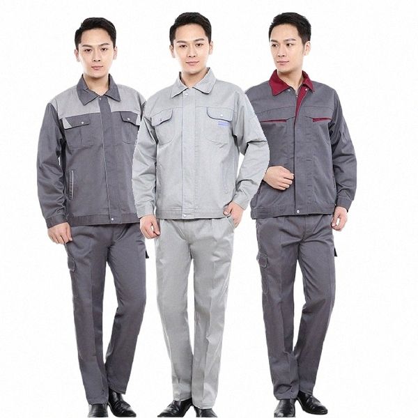 Roupas de trabalho Homens Mulheres Uniformes de operário de fábrica Durável Oficina Mecânica Workwear Warehouse House Cleaner Cargo Coverall S-4xl V4KK #