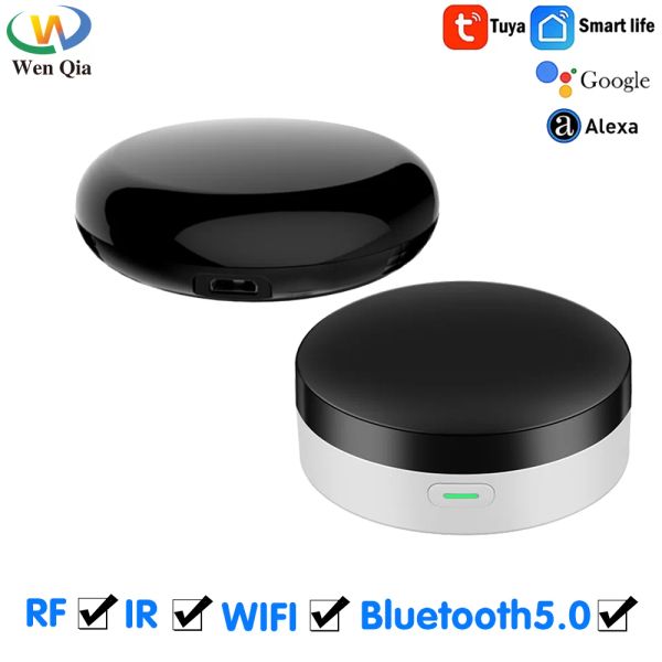 Controle tuya wifi ir controle remoto para ar condicionado tv, casa inteligente infravermelho universal controle remoto para alexa, google home