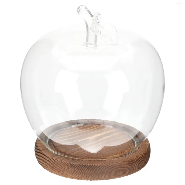 Aufbewahrungsflaschen, Apfelglas-Abdeckung, kleine Behälter mit Deckel, exquisiter Blumenschmuck, staubdicht, transparente Kuppelpflanze