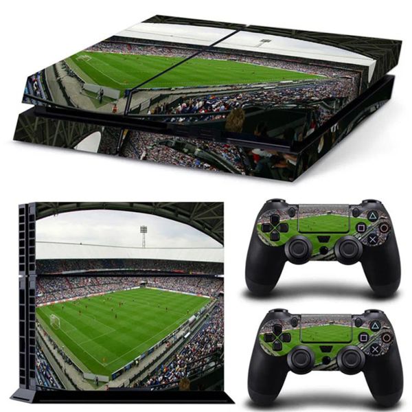 Adesivos de futebol novo jogo decalque de placa face de vinil para skins de acessórios para controlador de console PS4 para ps4 tnps41387