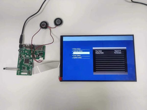 Molduras digitais para fotos, módulo de moldura digital de 10.1 polegadas, tela ips 1280*800 com controle remoto, configuração de alarme, reprodução de vídeo 24329