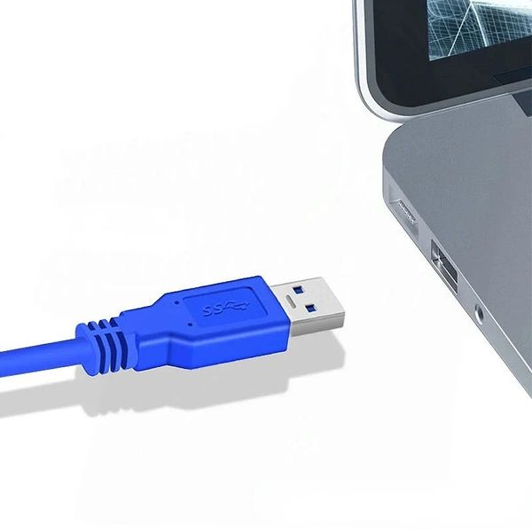 2024 USB 3.0 Padrão Um tipo Male para Cabo Male Exteding Conector de cordas do adaptador 1M1.Cabo de extensão para USB 3.0