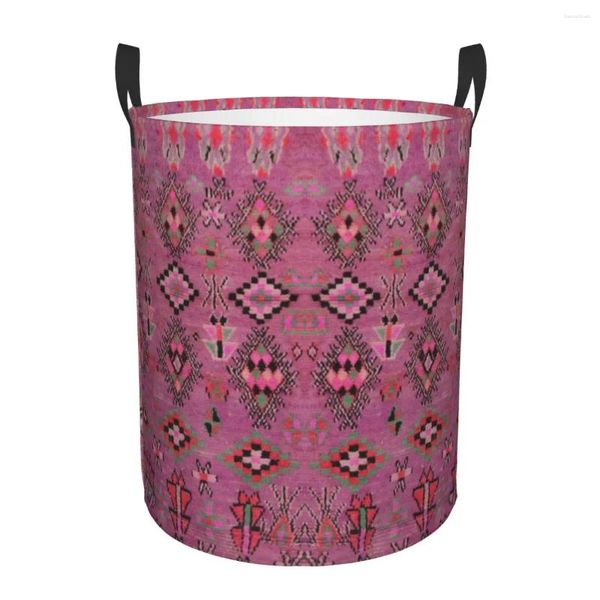 Мешки для стирки, богемная корзина в марокканском берберском стиле, складная корзина для этнической геометрической антикварной одежды для маленьких детей, сумка для хранения игрушек