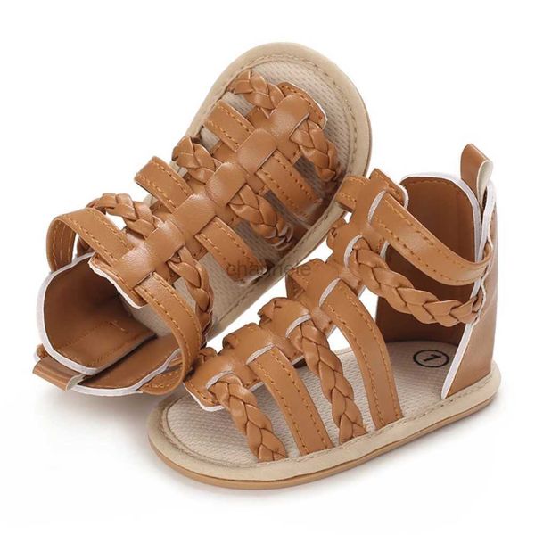 Sandalen Baywell Baby Mädchen Schleife Sandalen Weiche Anti-Rutsch-Sohle Cribster Schuhe Party Hochzeit Schuhe Neugeborene Lauflernschuhe Lässige Strandschuhe 240329