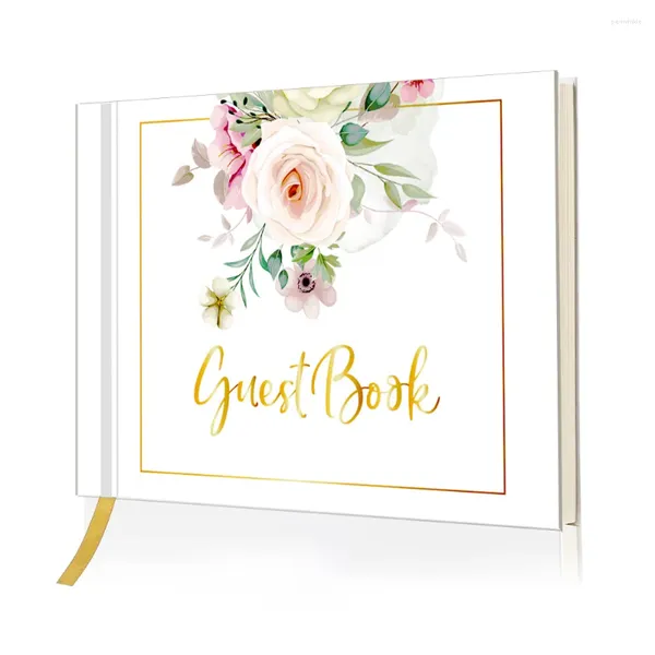 Fontes de festa livro de visitas personalizado branco casamento personalizado elegante mr e mrs mensagem capa dura casais lembrança po