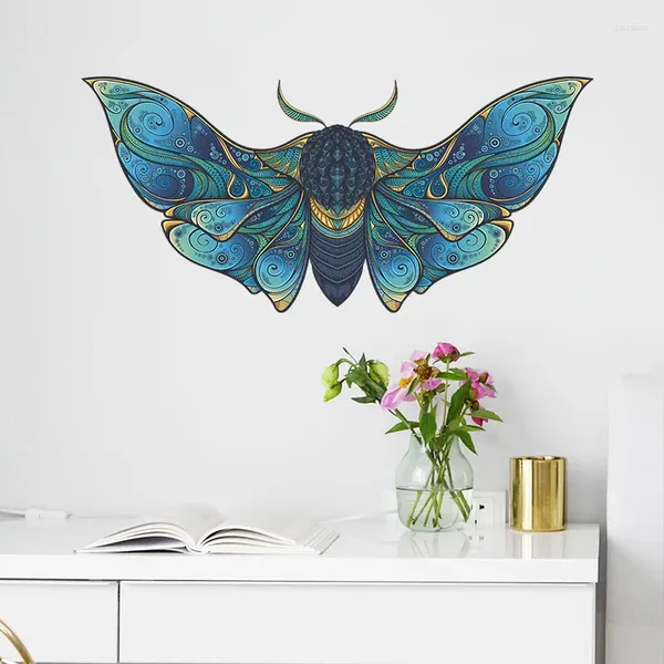 Adesivos de Parede Aquarela Mariposa Inseto Home Office Decor Quarto Sala de Estar Decoração Estética Mural Art Decalques