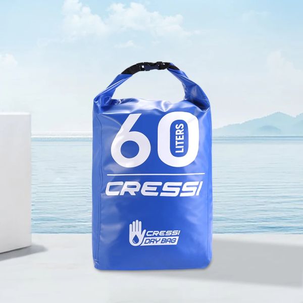 Taschen Cressi Wasserdichte Trockentasche Umhängetasche Rucksack Tauchausrüstung Tasche Schnorcheln Strandtasche 60L Große Kapazität