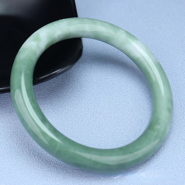 Genuino braccialetto di giada verde naturale braccialetto cinese intagliato moda fascino gioielli accessori amuleto per uomo donna regali fortunati 240327