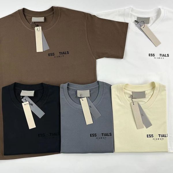 esse verão moda tridimensional carta impressa camiseta designer top multi-colorido algodão masculino camiseta casual solta feminina
