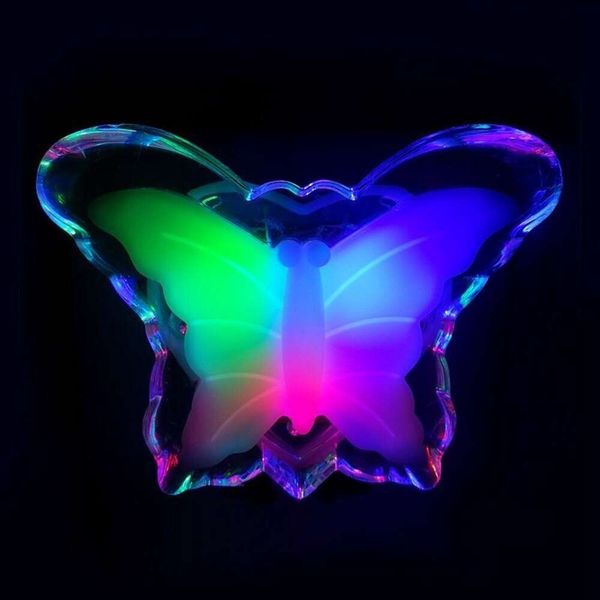 Neue Plug-In LED Nachtlicht Kreative Schmetterling Form Lampe Romantische Steckdose Neon Lichter Für Kinderzimmer Dekoration