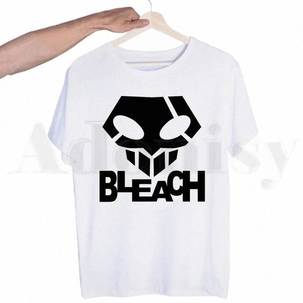 Anime japonês Bleach Manga Ichigo Kuchiki Byakuya T Shirt Homens Mulheres Fi Harajuku Streetwear Manga Curta Plus Size Unisex F8zn #