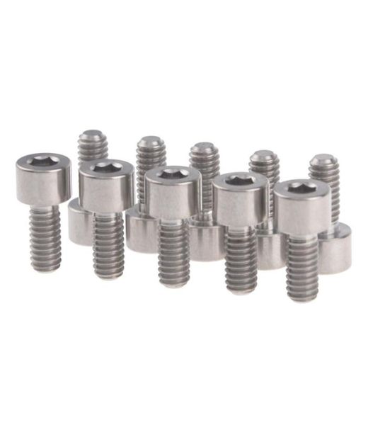 Wanyifa 10pcs Titanium Din 912 Hex Socet Kapağı Baş M5 X 10mm Bisiklet Bisiklet Şişesi Kaveleri1429528