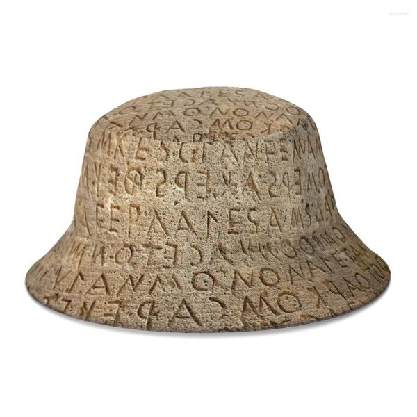 Berretti Geroglifici Civiltà Antico Egitto Egiziano Africa Cappello a secchiello per donne Uomini Studenti Cappelli da pesca pieghevoli Cappellino Panama