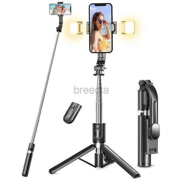 Selfie Monopods Genişletilmiş Selfie Stick Bluetooth Selfie Stick Dolgu Hafif Tripod, Android IOS 2023 için Uzaktan Deklanşör ile Son Hot 24329