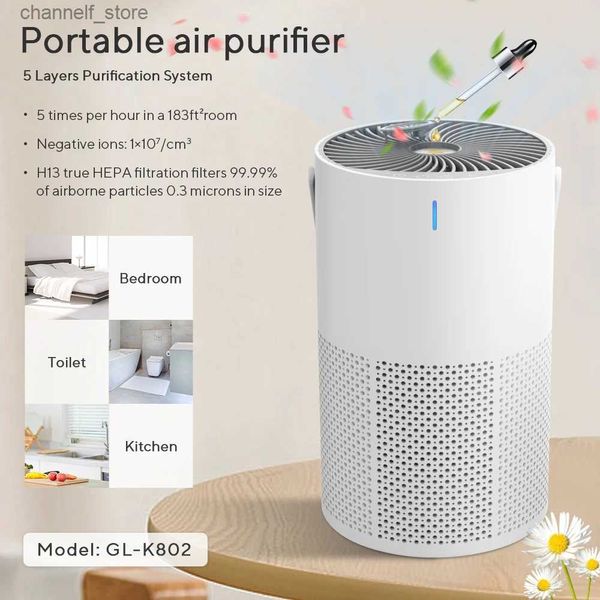 Purificadores de ar Purificador de ar Pequena casa desktop inteligente íon negativo odor e remoção de formaldeído Remoção de fumaça e poeira Purificador de arY240329