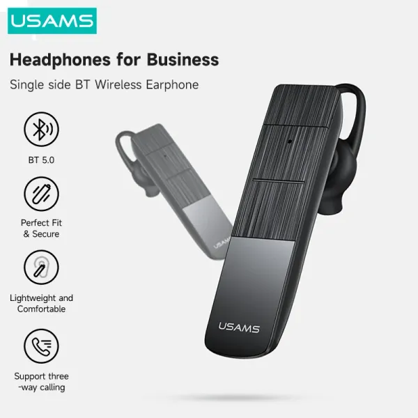 Kopfhörer USAMS BT2 Bluetooth 5.0 Headset Wireless Ohrhörer mit Mikrofon -Ohrhörer -Ohrhörern -Rausch -Reduktion Mikrofon für Android Apple -Geräte