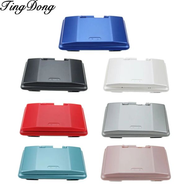 Чехлы TingDong, синий, красный, черный, зеленый, белый, серебристый, полная замена корпуса, комплект чехлов для Nintendo DS для консоли NDS