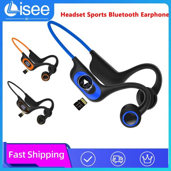 Cuffie per cuffie/cuffie cuffie cuffie bluetooth 5.3 auricolare auricolare sport wireless con microfono per microfono per supporto per iOS Android