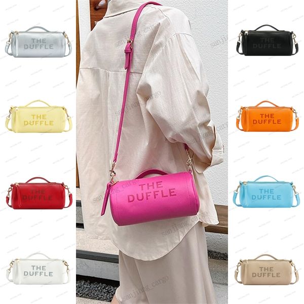 Herren The Duffle Bag Damen Leder Mar Umhängetasche Barrel Shaped Tote Woman Lady Umhängetaschen Hochwertige Pu-Leder-Make-up-Taschen Geldbörse Handtasche Strandtaschen