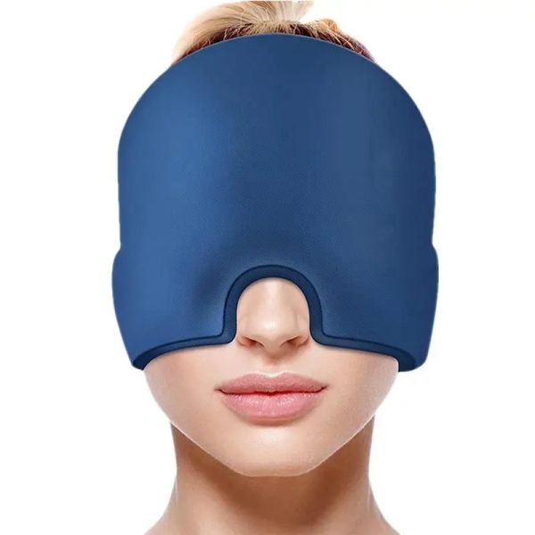 Massaggiatore Gel Freddo Mal di testa Berretto di ghiaccio Berretto di sollievo dall'emicrania Stress Relax Dolore alla testa Terapia del freddo caldo Impacco freddo Maschera per gli occhi Cappello di ghiaccio Strumento di massaggio