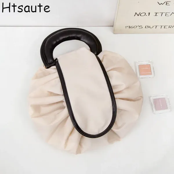 Borse per cosmetici Borsa da viaggio portatile Borsa pieghevole Organizzatore pieghevole Custodie per trucco a tracolla con coulisse da donna Articoli da toeletta Kit di bellezza e igiene