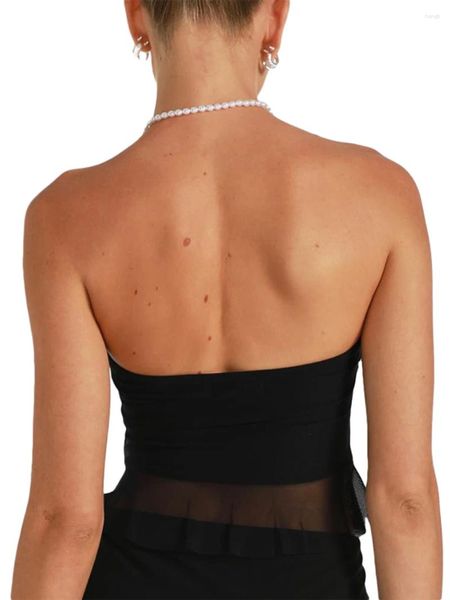 Vestidos de trabalho Jemeigar Mulheres S Off Ombro Assimétrico Ruffle Hem Strapless Tube Top e Saia Conjunto de Combinação Verão 2 Peças Outfits