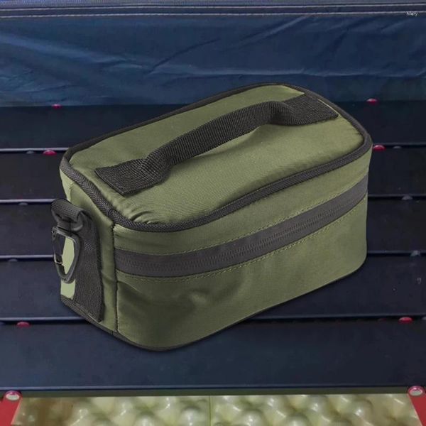 Sacos de armazenamento Lunch Box Bag Preservação de Calor Alumínio Térmico Bento Carrier Double End YKK Zipper Multifuncional Bolsa