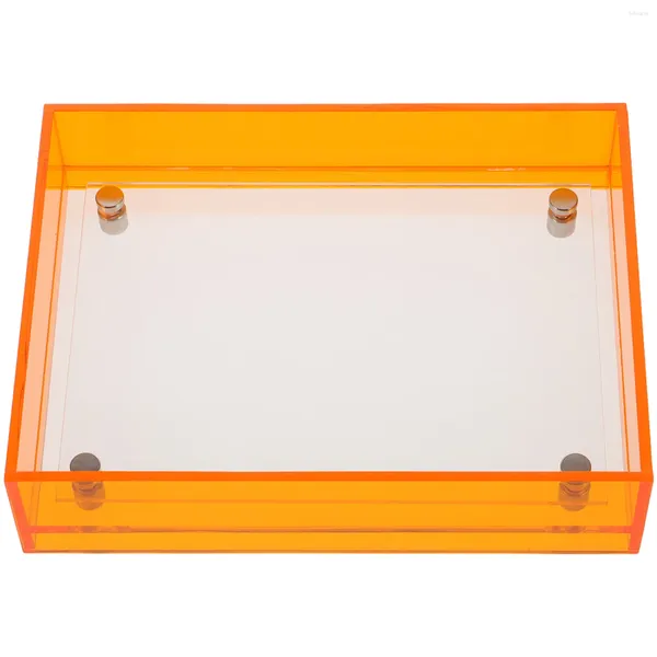 Frame Picture Orange Orange PO Desktop Autorizzazione del vassoio Picture Picture Picture Display Stand Office