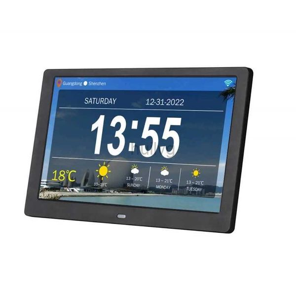 Digitale Bilderrahmen, WLAN-Wettervorhersage, 10-Zoll-Digitaler Ewiger Kalender, Elektronische Uhr, Temperaturanzeige, Maschine, Digitaler Bilderrahmen 24329