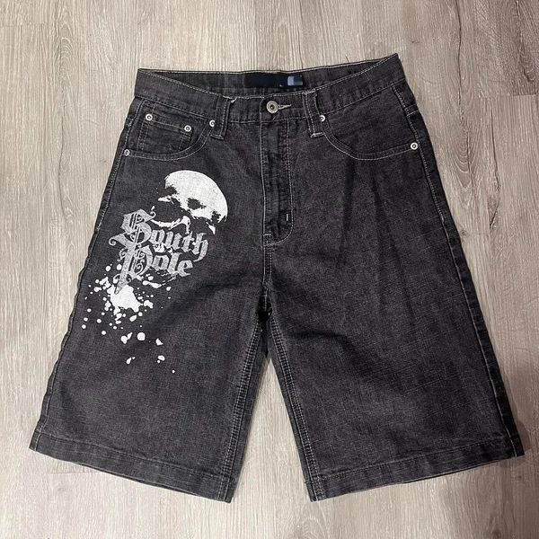 Pantaloni al ginocchio sciolti vintage spiaggia di moda estate casual y2k hip hop shorts harajuku punk rock palestra maschio pantaloncini 240319