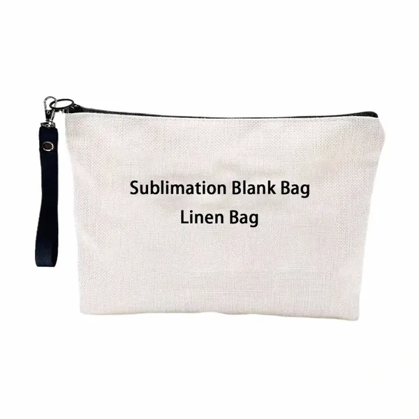 Sublimati Blank Damen-Make-up-Tasche aus Polyester mit Armband, Sonnenbrille, Sonnenschutz, Aufbewahrungstaschen für Wärmeübertragungsdruck d5XV #