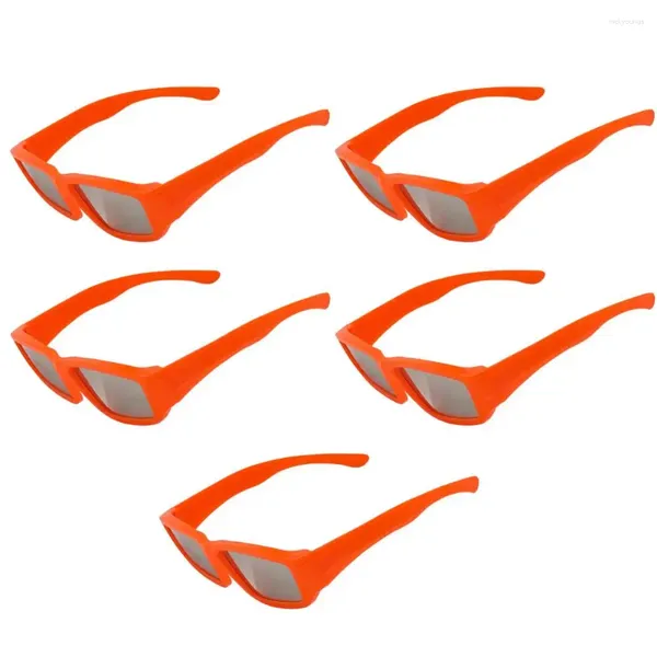 Occhiali da sole 5 pezzi Occhiali da sole per eclissi solare Occhiali di sicurezza per osservazione del sole Carta certificata per occhiali unisex