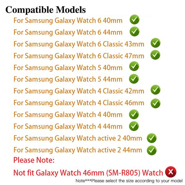 Samsung Galaxy için Strap Vaka Koruyucusu 6/5/4 44mm 40mm Akıllı İzle Active 2 Bilezik 4 Klasik 46mm 42mm Band için