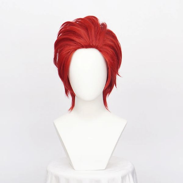 Wigs Ccutoo akakami no Shankusu Wigs из аниме Onepeece Red Короткие пушистые синтетические парики косплея Теплостойкость