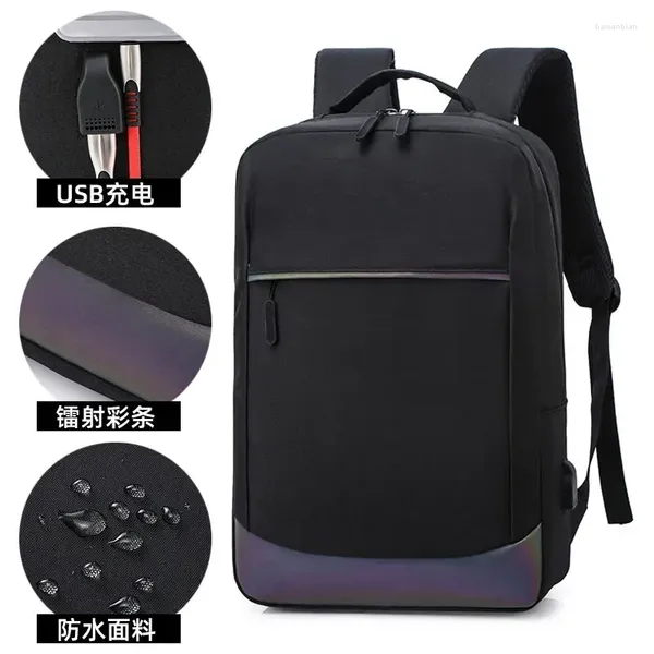 Sacos de armazenamento À Prova D 'Água Saco de Escola de Alta Capacidade Multi-função Carregamento USB Homens Mochila de Viagem de Negócios Laptop Anti-roubo