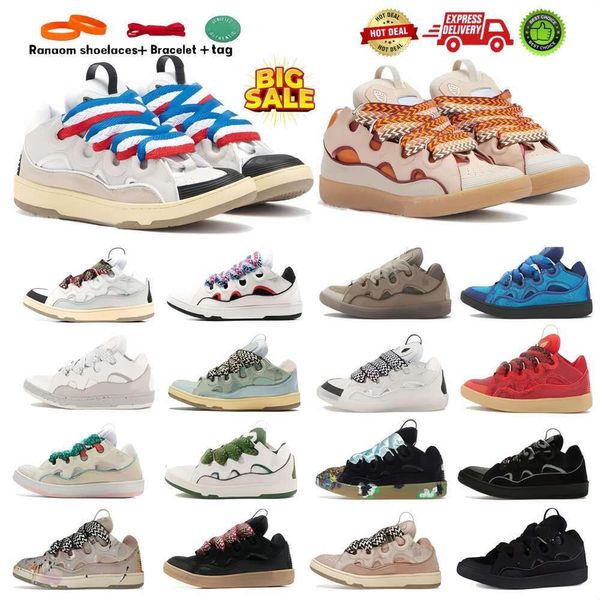 scarpe Designer Curbss Sneakers Mesh Laceup lavinesas Sneaker in pelle goffrata Uomo Donna in pelle di vitello nappa Scarpe con plateau