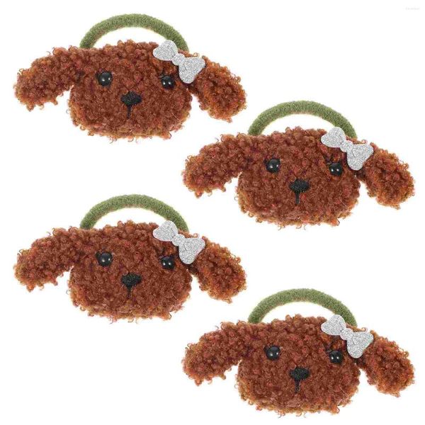 Köpek giyim 4 PCS PET Saç Tie Kafa Bantları Küçük Köpekler İçin Aksesuarlar Köpek Tees Hacim Klipsi Dekoratif Headdress Headgear Saç Bantları