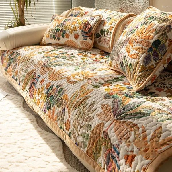 Cadeira cobre quente curto almofadas de sofá de pelúcia padrão floral sala de estar múltipla moderna planta colorida almofada de floresta tropical