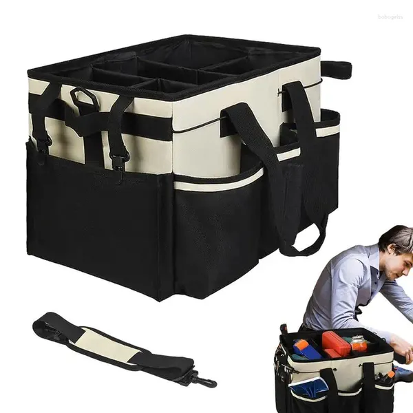 Sacos de armazenamento Saco de ferramentas Organizador Tote de limpeza detalhando balde para totes de alta capacidade