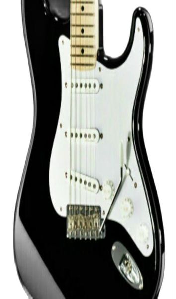 Chitarra Strat di alta qualità GYST1029 colore nero corpo solido tastiera in acero 22 tasti hardware cromato2618183