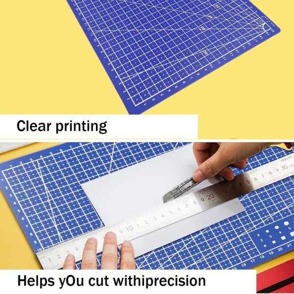 A3 Cutting Tapete de costura Tapete lateral de esteira de artesanato único para costura de tecido e criação de ferramentas de arte diy 45x30cm