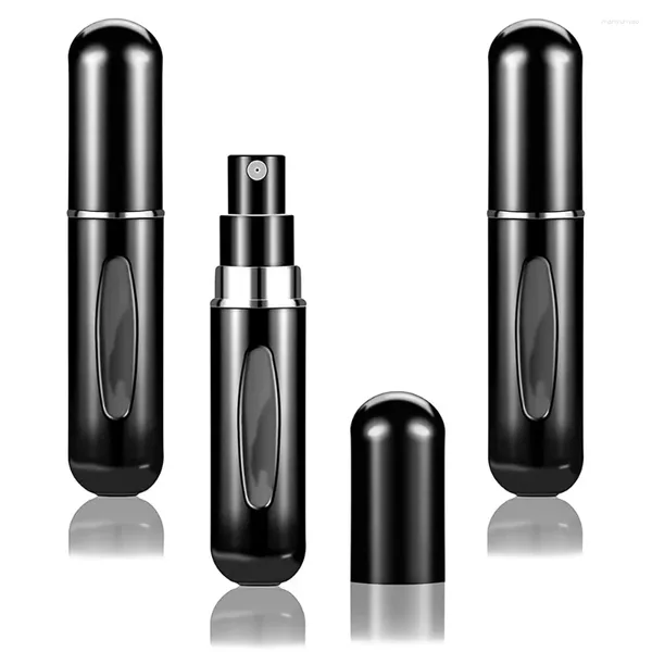 Depolama Şişeleri 3pcs 5ml Taşınabilir Mini Doldurulabilir Parfüm Şişesi Sprey Koku Pompası Boş Kozmetik Konteyner Seyahat İçin Atomizer